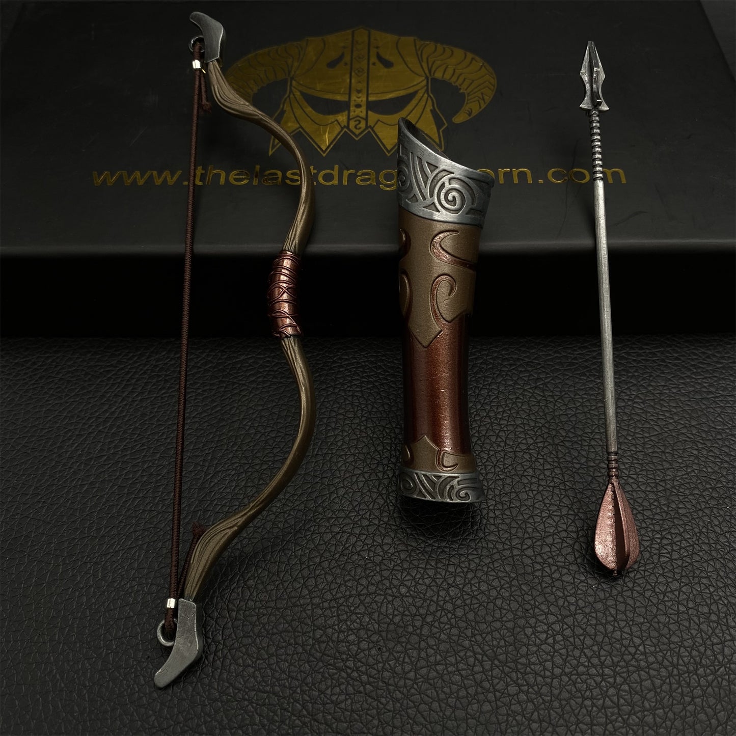 Metal 1:6 Steel Hunting Bow Miniature