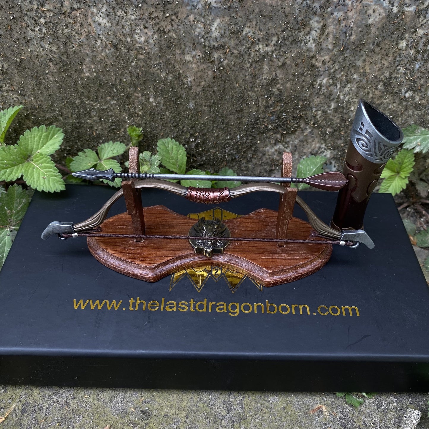 Metal 1:6 Steel Hunting Bow Miniature