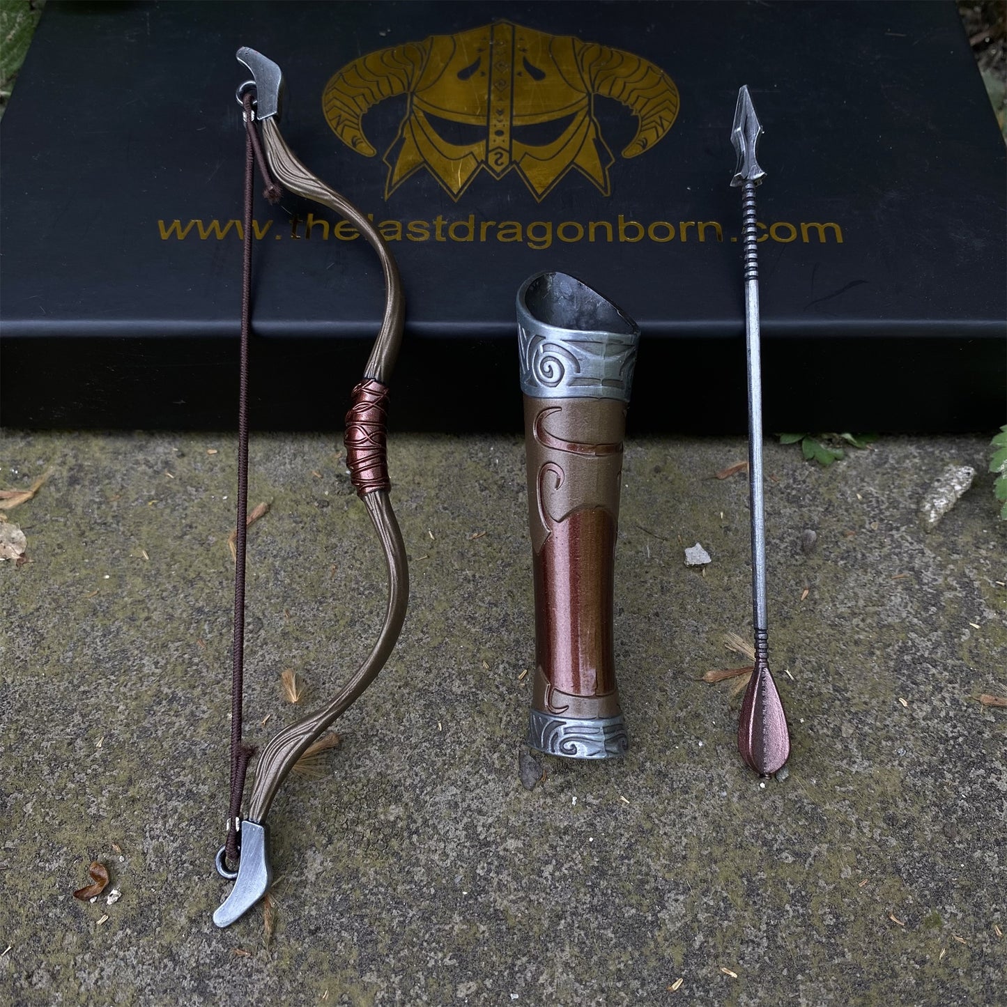 Metal 1:6 Steel Hunting Bow Miniature