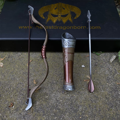 Metal 1:6 Steel Hunting Bow Miniature