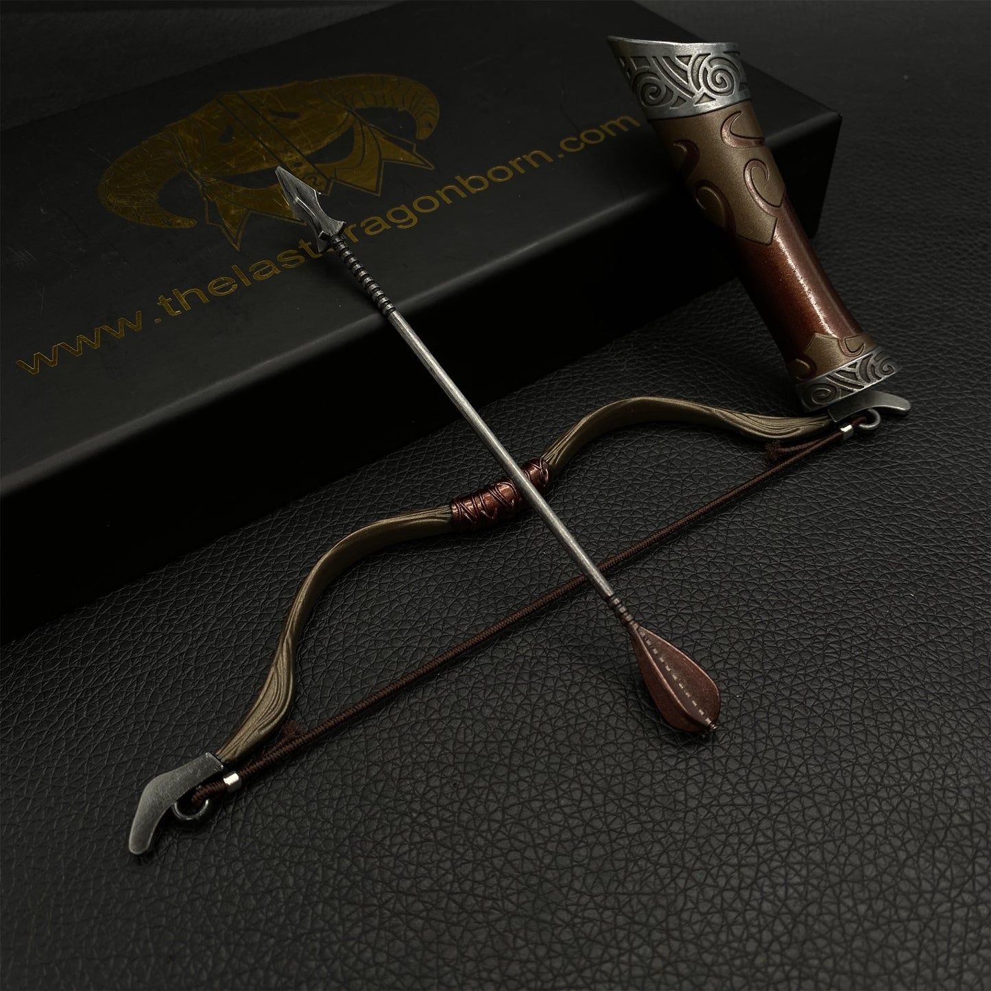 Metal 1:6 Steel Hunting Bow Miniature