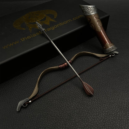 Metal 1:6 Steel Hunting Bow Miniature