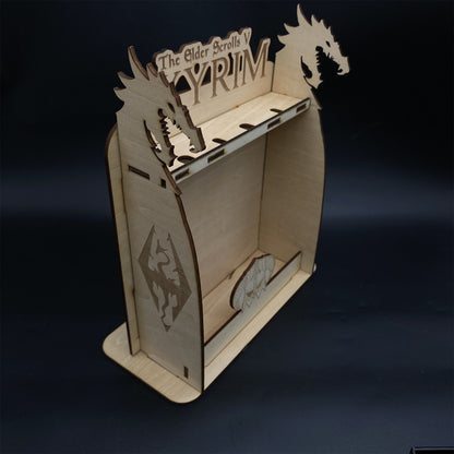4 in 1 Skyrim Daedric Weapon With Handmade Wooden Stand
