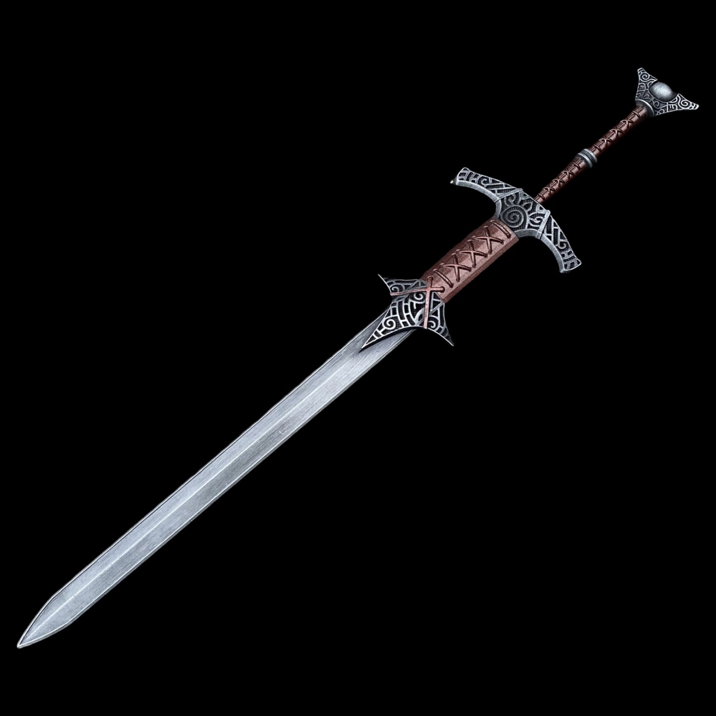 Metal 1:6 Steel Greatsword Display Art