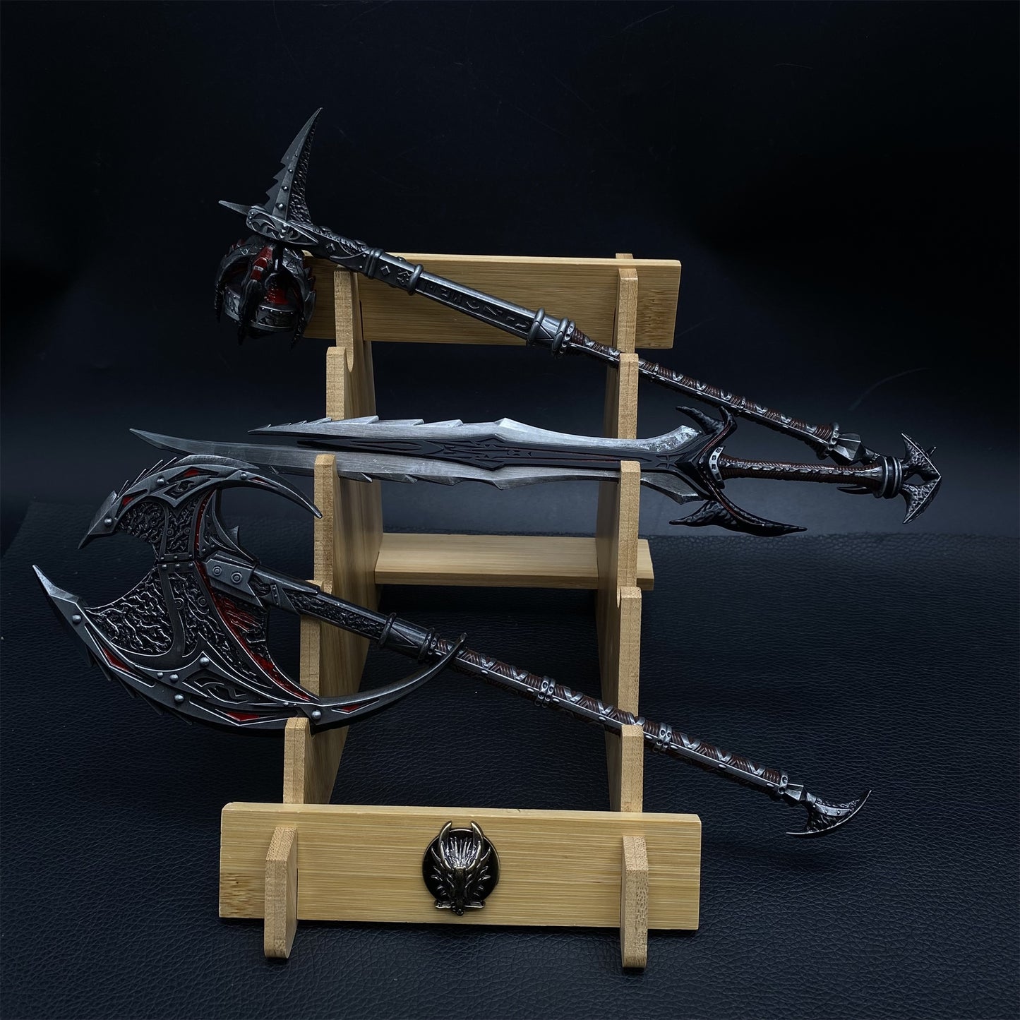 Daedric Greatsword Battleaxe Warhammer 3 In 1 Gift Box