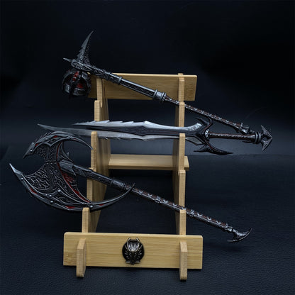 Daedric Greatsword Battleaxe Warhammer 3 In 1 Gift Box