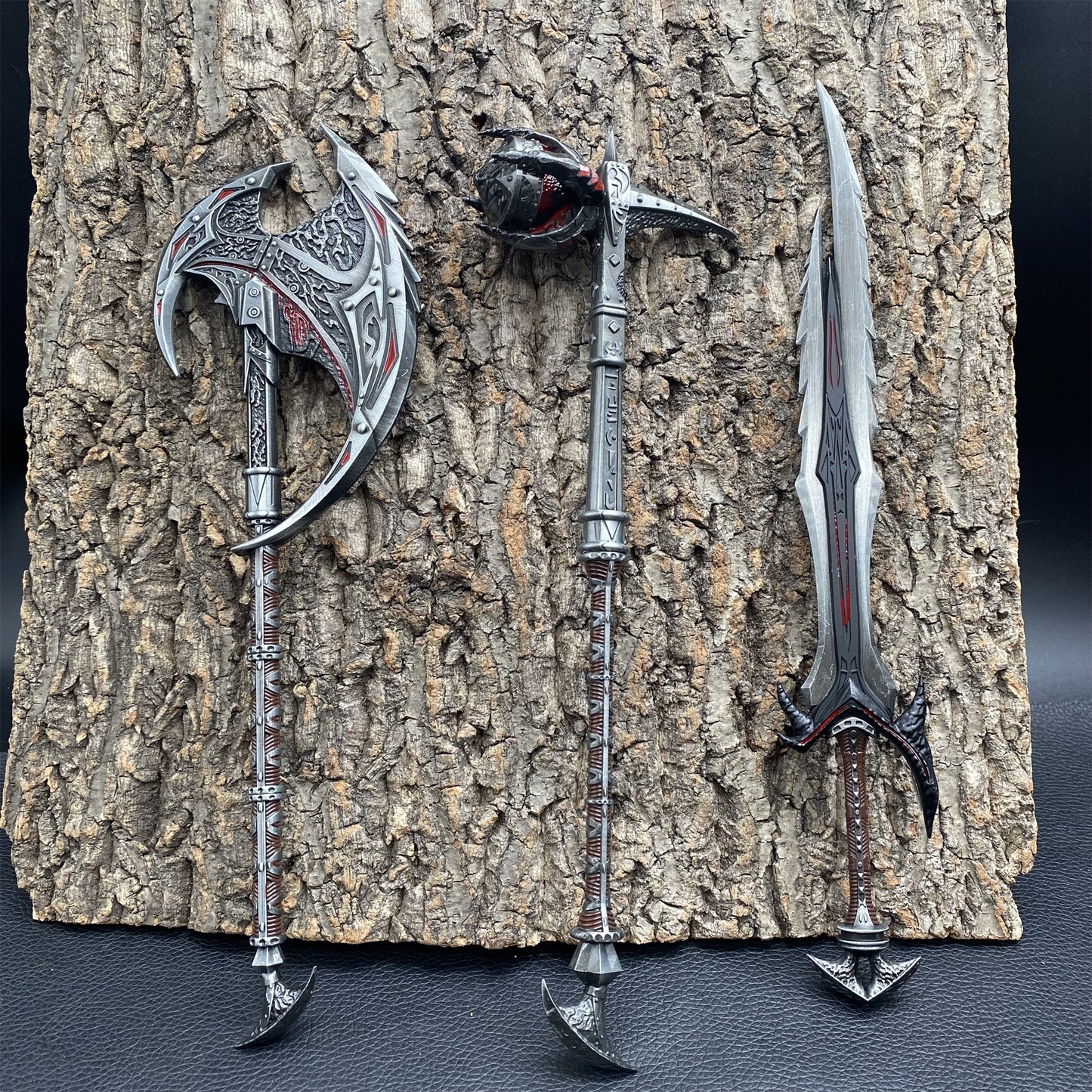 Daedric Greatsword Battleaxe Warhammer 3 In 1 Gift Box