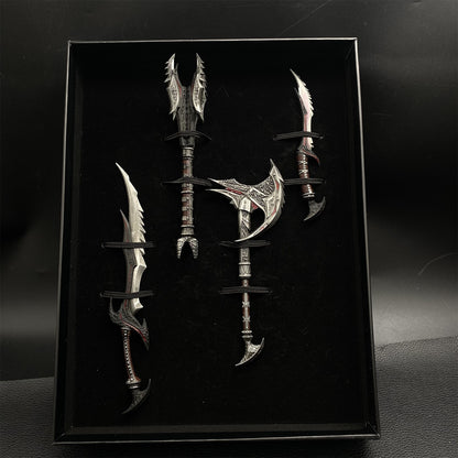 Daedric Sword Mace Axe Dagger 4 In 1 Gift Box
